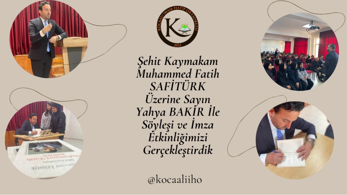Şehit Kaymakam Muhammed Fatih SAFİTÜRK Üzerine Sayın Yahya BAKIR İle Söyleşi ve İmza Etkinliğimizi Gerçekleştirdik