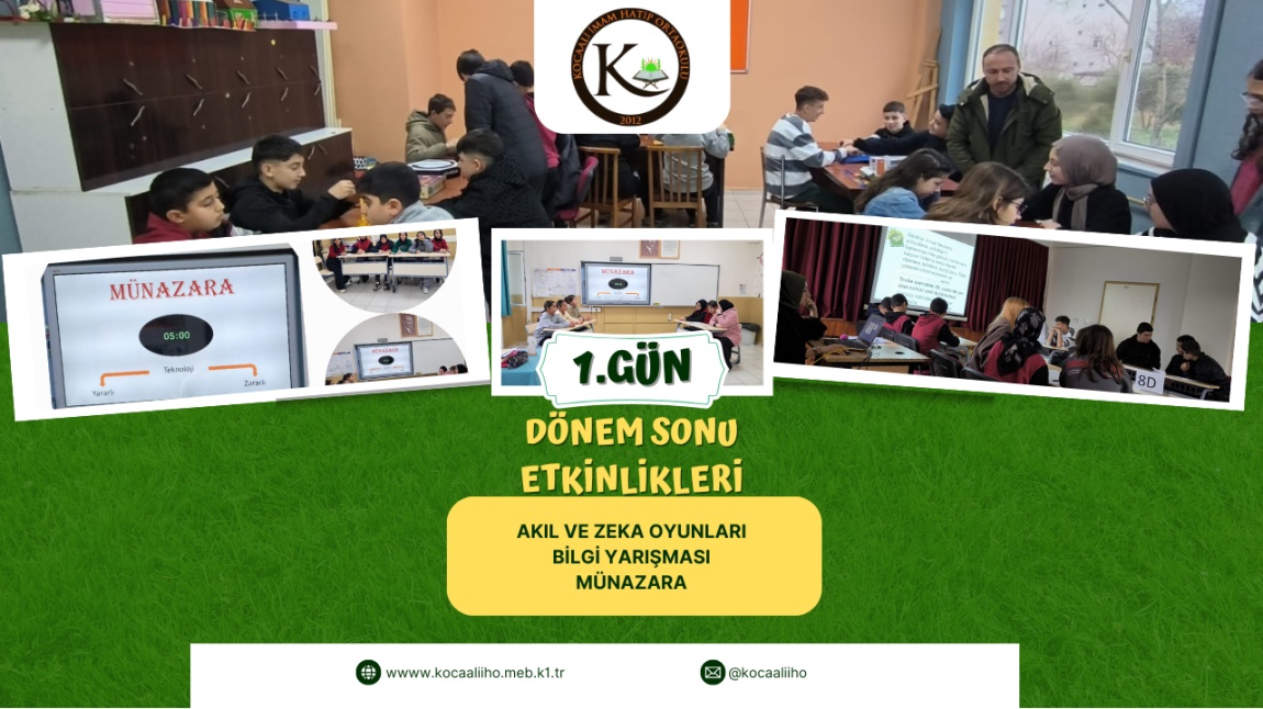 Dönem Sonu 1.Gün Etkinliklerimiz Doludizgin Gerçekleşti
