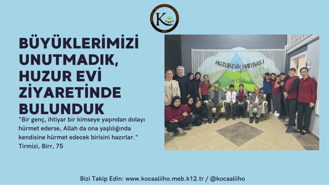 Büyüklerimizi Unutmadık, Huzur Evi Ziyaretinde Bulunduk